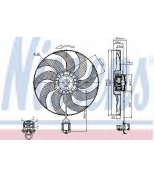 NISSENS - 85748 - Вентилятор радиатора OPEL ASTRA J/CHEVROLET CRUZE 1.4-1.6-1.8 M/T 09-