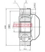 KAMOKA - 8713 - Шрус, внутр. левые 28/108mm vw transportertv 03->