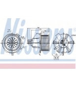 NISSENS - 87085 - Вентилятор отопителя салона - OPEL ZAFIRA B   05-