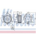 NISSENS 87124 Вентилятор отопителя салона