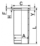 KOLBENSCHMIDT - 89532110 - Гильза volvo td/thd 103 d120,65