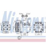 NISSENS - 89551 - Компрессор кондиционера