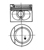 KOLBENSCHMIDT - 93825600 - Поршень в сб.d81Std Audi, VW 2.2 KV,KU