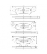 NIPPARTS - J3613000 - J3613000 тормозные колодки дисковые