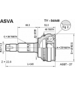 ASVA - TY54A48 - ШРУС НАРУЖНЫЙ 23x58x26 (TOYOTA : COROLLA CE120,FIE