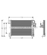 AVA - JE5005 - Радиатор кондиционера
