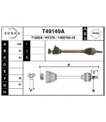 EAI - T49149A - Полуось левая Ren Megane +ABS