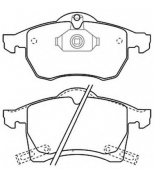 ASVA - AKD1275 - Колодки тормозные OPEL ASTRA G/H передн.