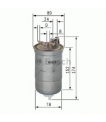 BOSCH - 0450906322 - Фильтр топлива Skoda FABIA/VW POLO 1.4/1.9 TDI 200