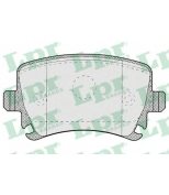 LPR 05P1219 Комплект тормозных колодок, дисковый тормозной механизм