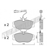 TRUSTING - 0741 - Комплект тормозных колодок, диско