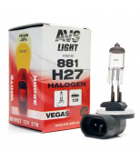 AVS A78216S Галогенная лампа AVS Vegas H27/881 12V.27W.1шт.    шт