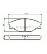 BOSCH - 0986424225 - Тормозные колодки 0986424225