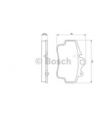 BOSCH - 0986424570 - Тормозные колодки 0986424570