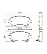 BOSCH - 0986424735 - Тормозные колодки 0986424735