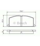 BOSCH - 0986468701 - Тормозные колодки 0986468701