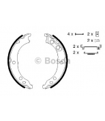 BOSCH - 0986487712 - Комплект тормозных колодок, стояночная тормозная система 0986487712