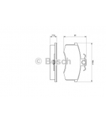 BOSCH - 0986491700 - Комплект тормозных колодок, диско