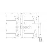 BOSCH - 0986494067 - Комплект тормозных колодок  дисковый тормоз