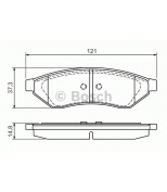 BOSCH - 0986494172 - Колодки торм.зад. EPICA 02- (GDB3346)