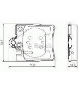 BOSCH - 0986495081 - Дисковые колодки