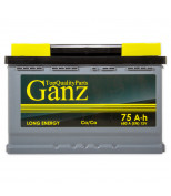 GANZ GA751 Аккумулятор GANZ 75 А/ч 278x175x190 EN680 GANZ GA751