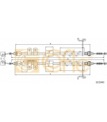 COFLE - 105343 - Трос стояночного тормоза задн FORD TRANSIT CONNECT 200/220 DS1,8TDdi-1,8TDCi-1,8 (large mod.) not ABS 02- mm1977/1777+1977/1777