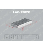 LYNX - LAC1302C - Фильтр салонный угольный CITROEN C5 04 /C6 05 , PEUGEOT 407 04
