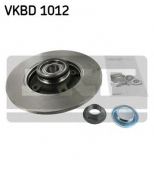 SKF VKBD1012 Тормозной диск задний с подшипником c4/peugeot 307