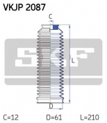SKF - VKJP2087 - Комплект пылника  рулевое управление