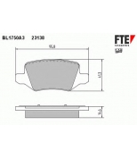 FTE - BL1750A3 - Колодки тормозные задние дисковые к-кт MERCEDES BENZ W168 07/97>