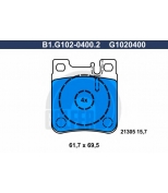 GALFER - B1G10204002 - Колодки тормозные дисковые