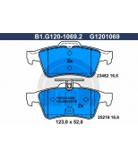 GALFER - B1G12010692 - Колодки тормозные задние