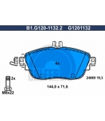 GALFER - B1G12011322 - Колодки тормозные передние