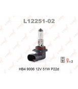 LYNX - L1225102 - Лампа галогеновая в блистере 2шт. HB4 9006 12V 51W P22D
