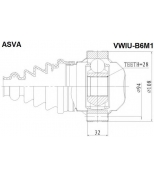 ASVA VWIUB6M1 ШРУС ВНУТРЕННИЙ 28x108 (PASSAT B6 2005-) ASVA
