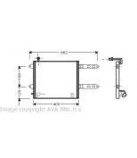 AVA - VW5178 - Радиатор  кондиционера