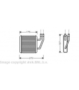 AVA - VW6203 - Радиатор печки VW Sharan/Ford Galaxy/Seat Alhambra