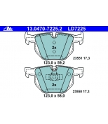ATE - 13047072252 - Колодки зад CERAMIC BMW E60/65/70/71