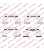 DELPHI LX0410 Установочный комплект передних тормозных колодок (пластины) LOGAN 1.4/1.6