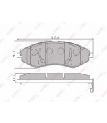 LYNX - BD1805 - Колодки тормозные передние DAEWOO Lanos 99 /Leganza/Nubira/Nexia 03 , CHEVROLET Rezzo 05 /Lacetti 05 /Lanos