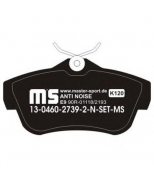 MASTER-SPORT - 13046027392NSETMS - Колодки тормозные premium до 40 000км гарантии 13-0460-2739-2-n-set-ms 25095