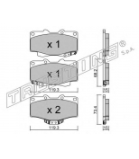 TRUSTING - 1310 - Комплект тормозных колодок, диско