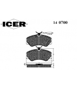 ICER - 140700 - Колодки торм. диск. пд. Fiat Ducato/C25/J5 1.8T -94 ICER