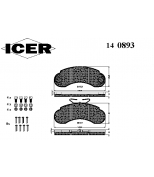 ICER - 140893 - Комплект тормозных колодок, диско