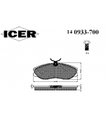 ICER - 140933700 - Комплект тормозных колодок, диско