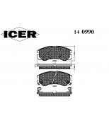 ICER 140990 Комплект тормозных колодок, диско