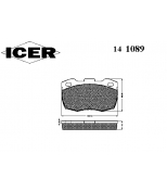 ICER - 141089 - Колодки торм.пер. land rover defender