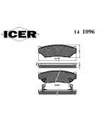 ICER 141096 Комплект тормозных колодок, диско