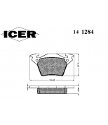 ICER - 141284 - Комплект тормозных колодок, диско